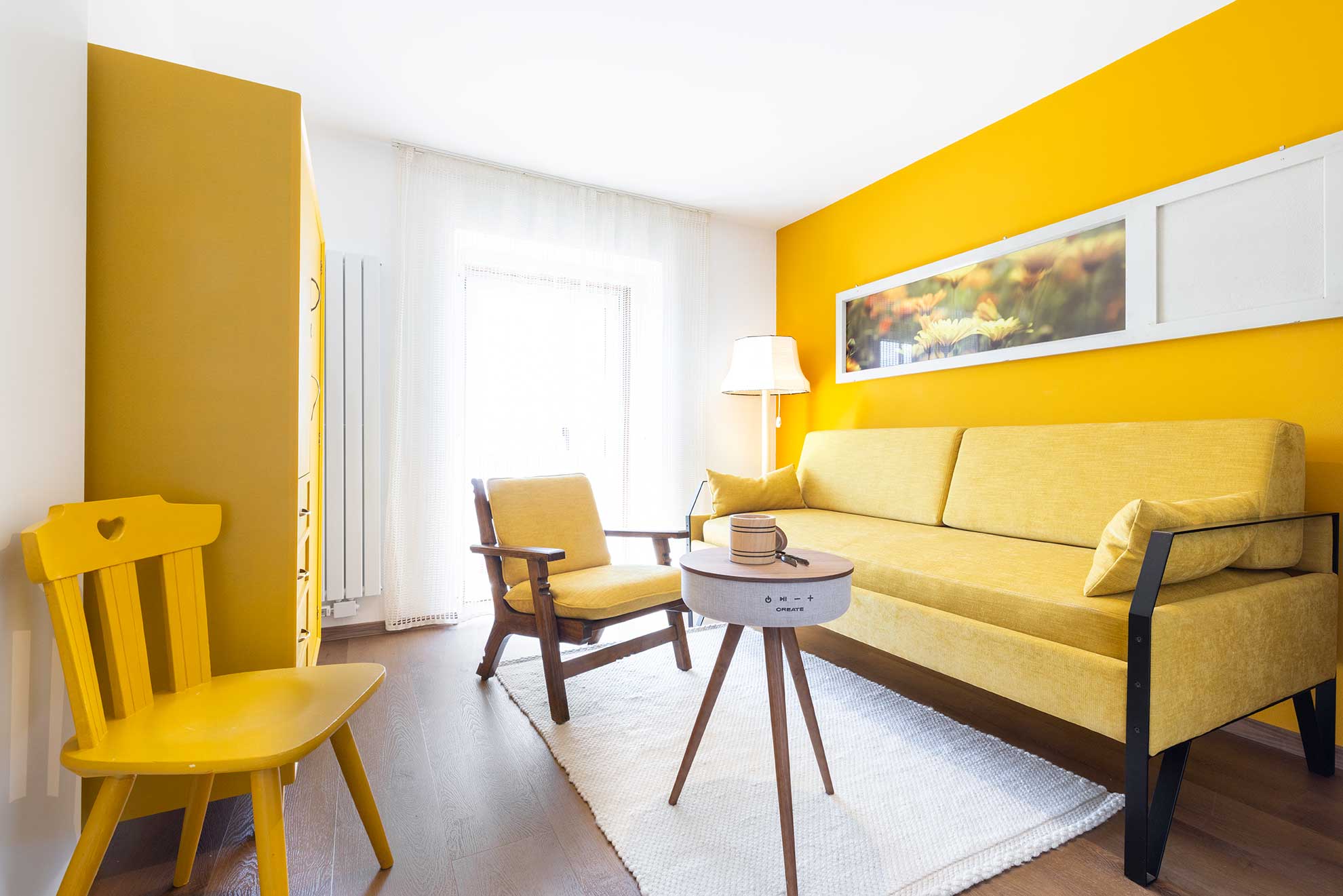 Mountainbikehotel: Jede Suite ist einer Pflanze gewidmet, die Farbe und Deko bestimmt. - Michlhaus nature and suites