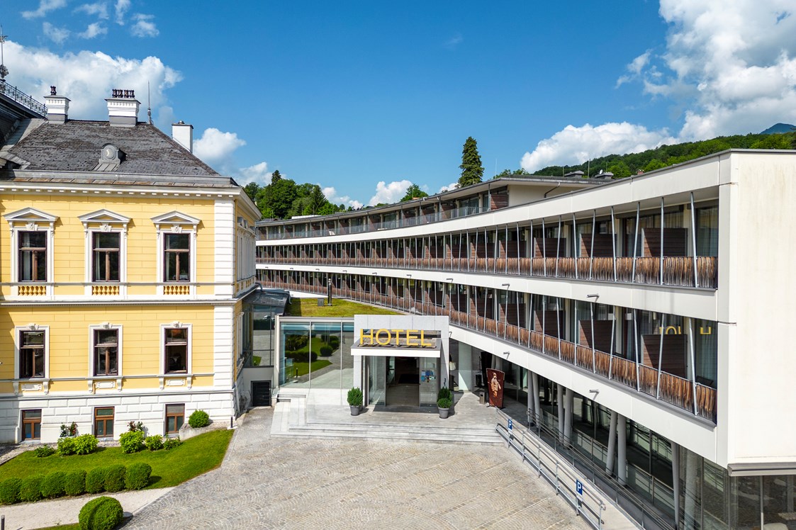 Mountainbikehotel: Hoteleingang - Villa Seilern