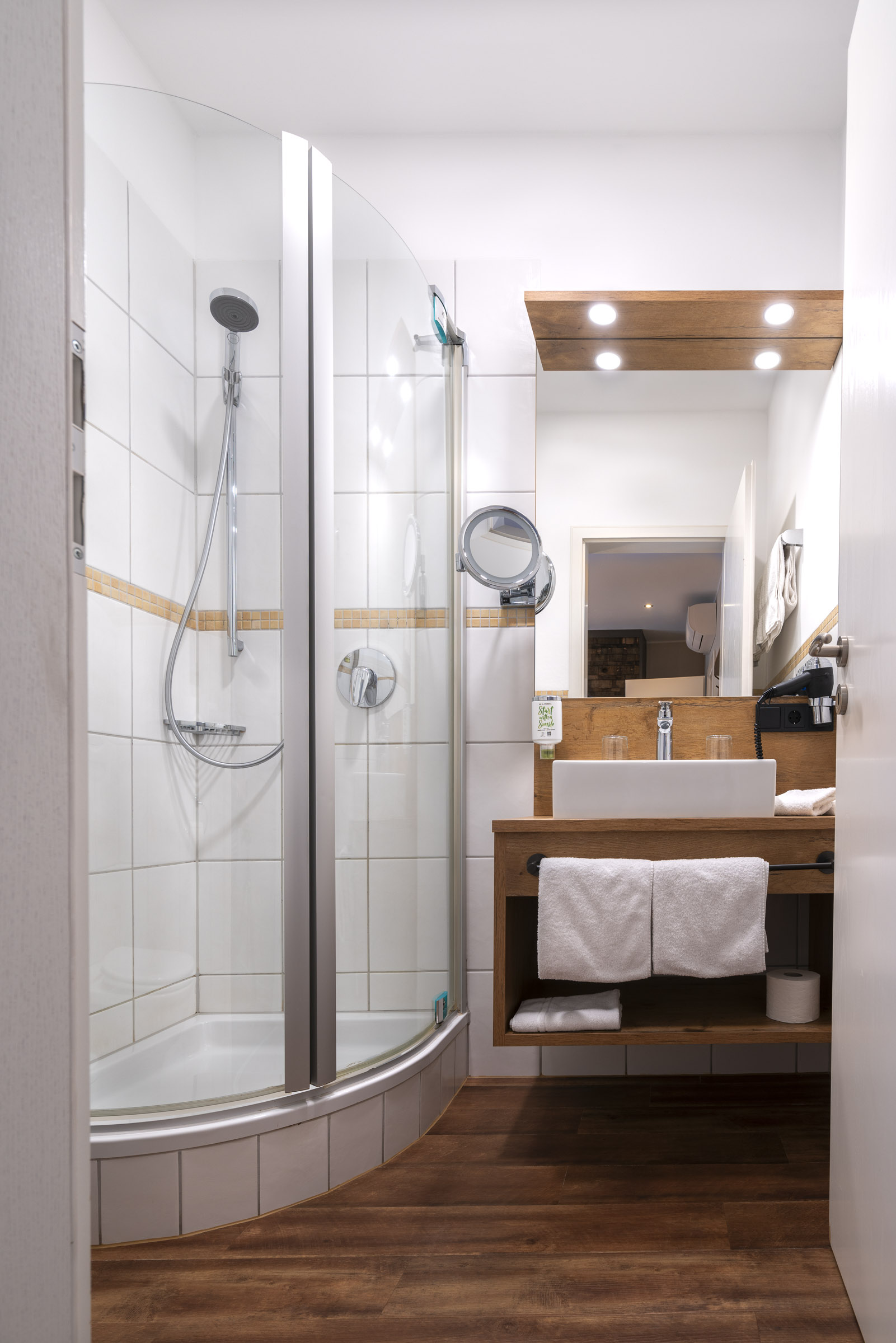 Mountainbikehotel: Badezimmer im Gutshaus (Beispielbild) - Weingut Schreieck VINOTEL & GUTSHAUS