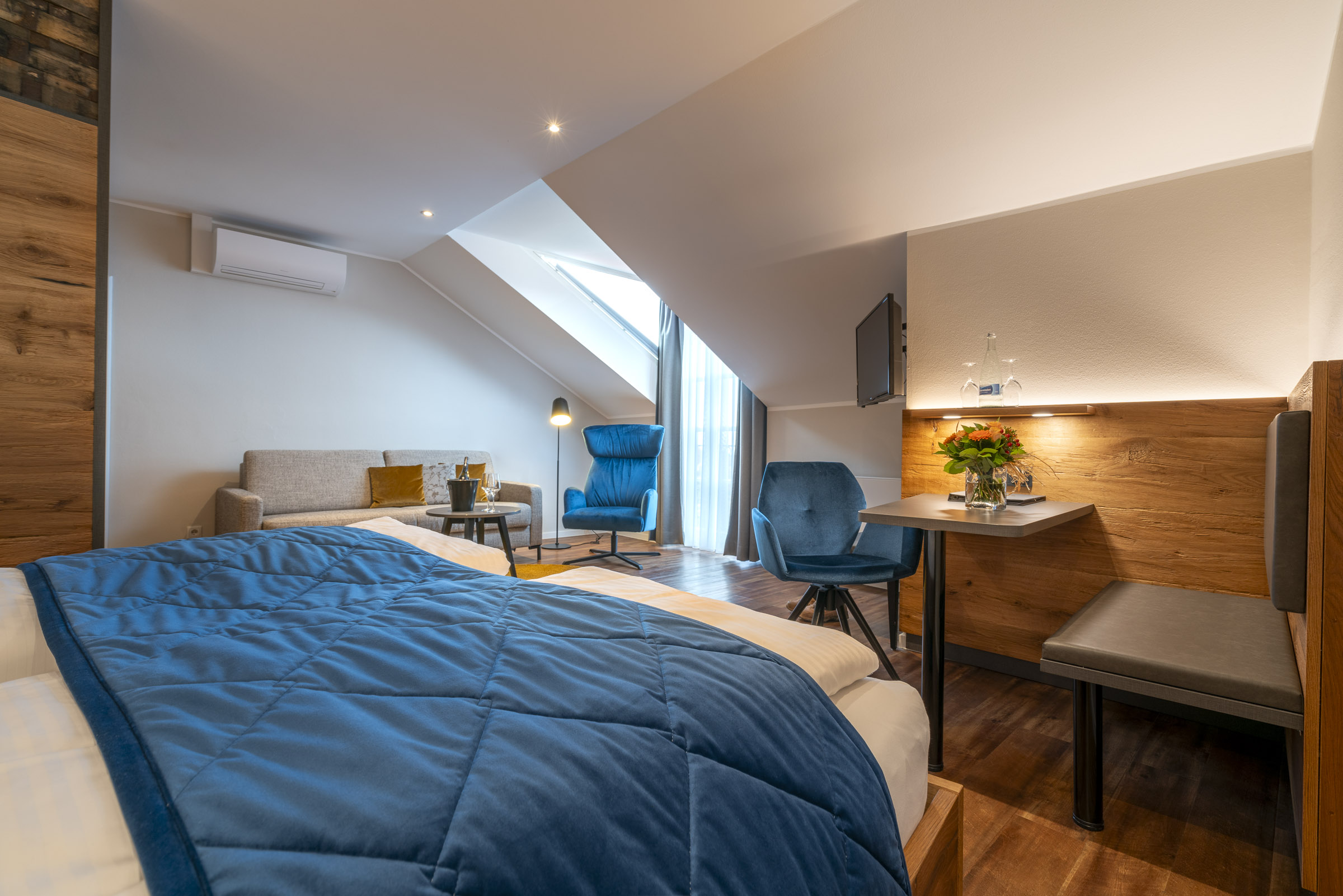 Mountainbikehotel: Gutshuas Doppelzimmer mit Balkon (Beispielbild) - Weingut Schreieck VINOTEL & GUTSHAUS