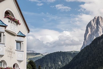 Mountainbikehotel: Ein herrlicher Ausblick auf die Dolomiten. - Alpenheim  Charming Hotel & Spa Hotel