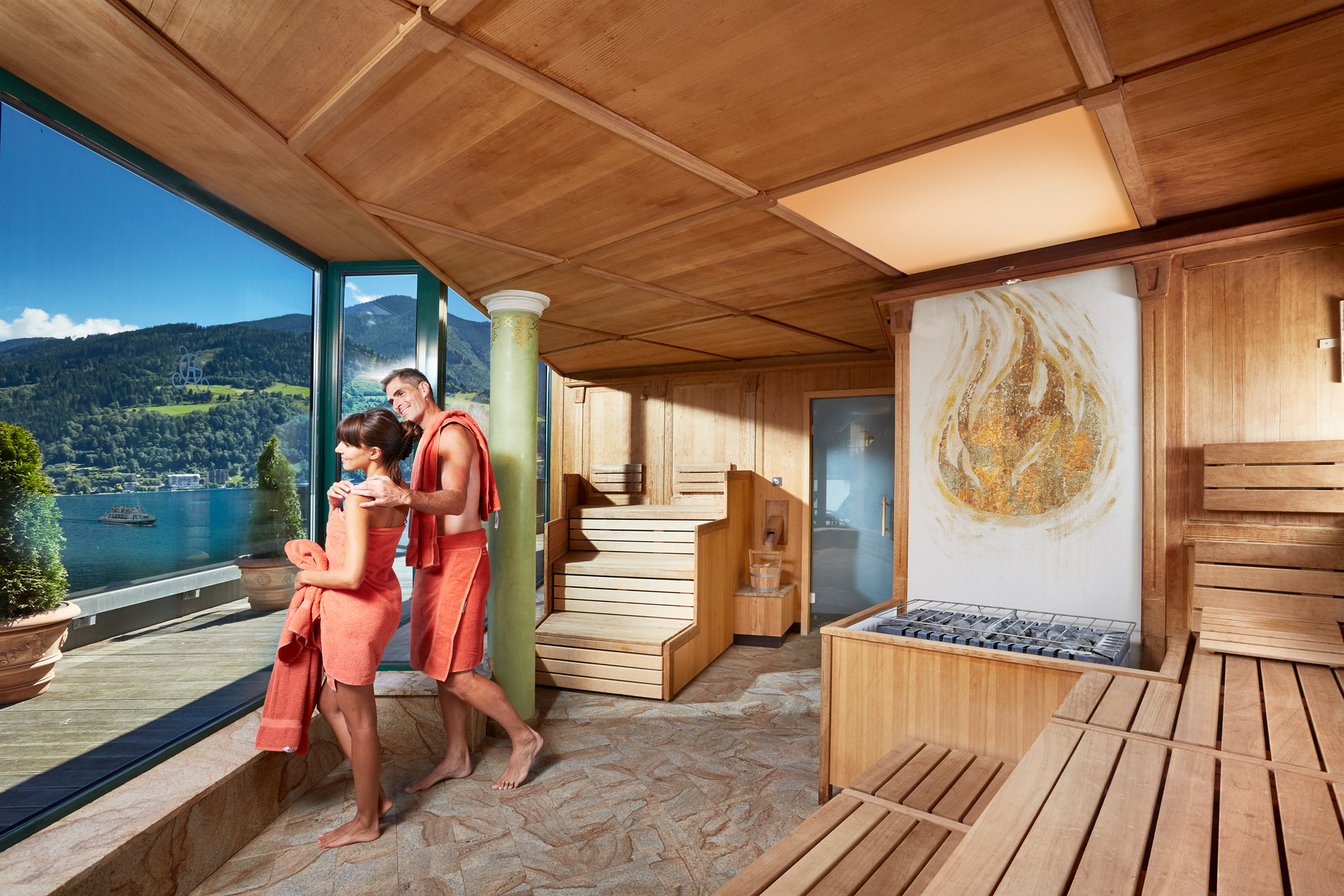 Mountainbikehotel: Finnische Sauna im GRANDSPA - Grand Hotel Zell Am See