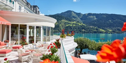 Mountainbike Urlaub - Umgebungsschwerpunkt: See - Seebar Terrasse - Grand Hotel Zell Am See