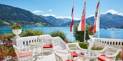 Mountainbike Urlaub - Umgebungsschwerpunkt: See - Seebar Terrasse - Grand Hotel Zell Am See