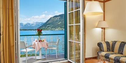Mountainbike Urlaub - Umgebungsschwerpunkt: See - Ausblick Zimmerbalkon - Grand Hotel Zell Am See