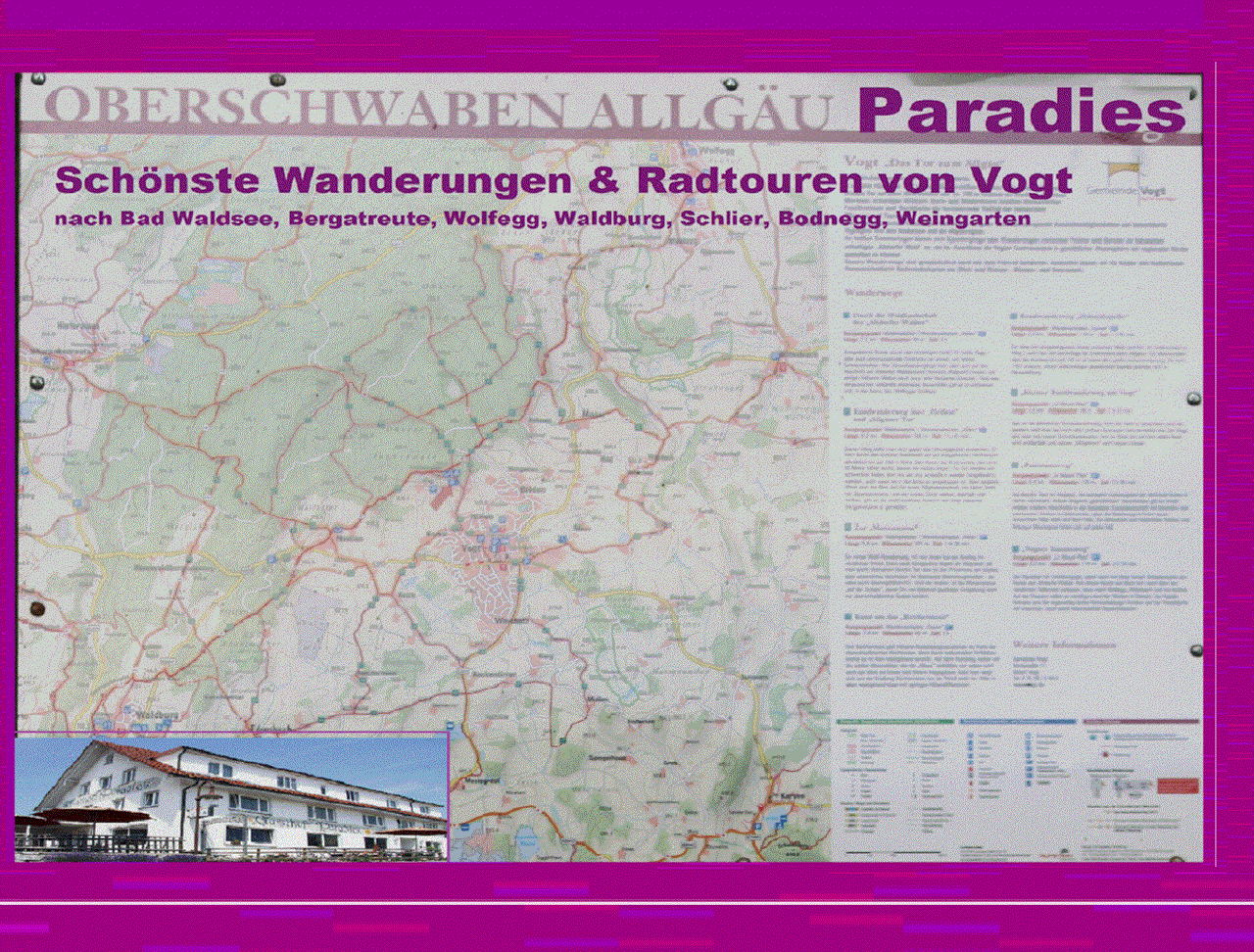 Adam & Eva Gasthof Paradies in Vogt mit Hotel und Paradiesfestsaal Ausflugsziele Vogt