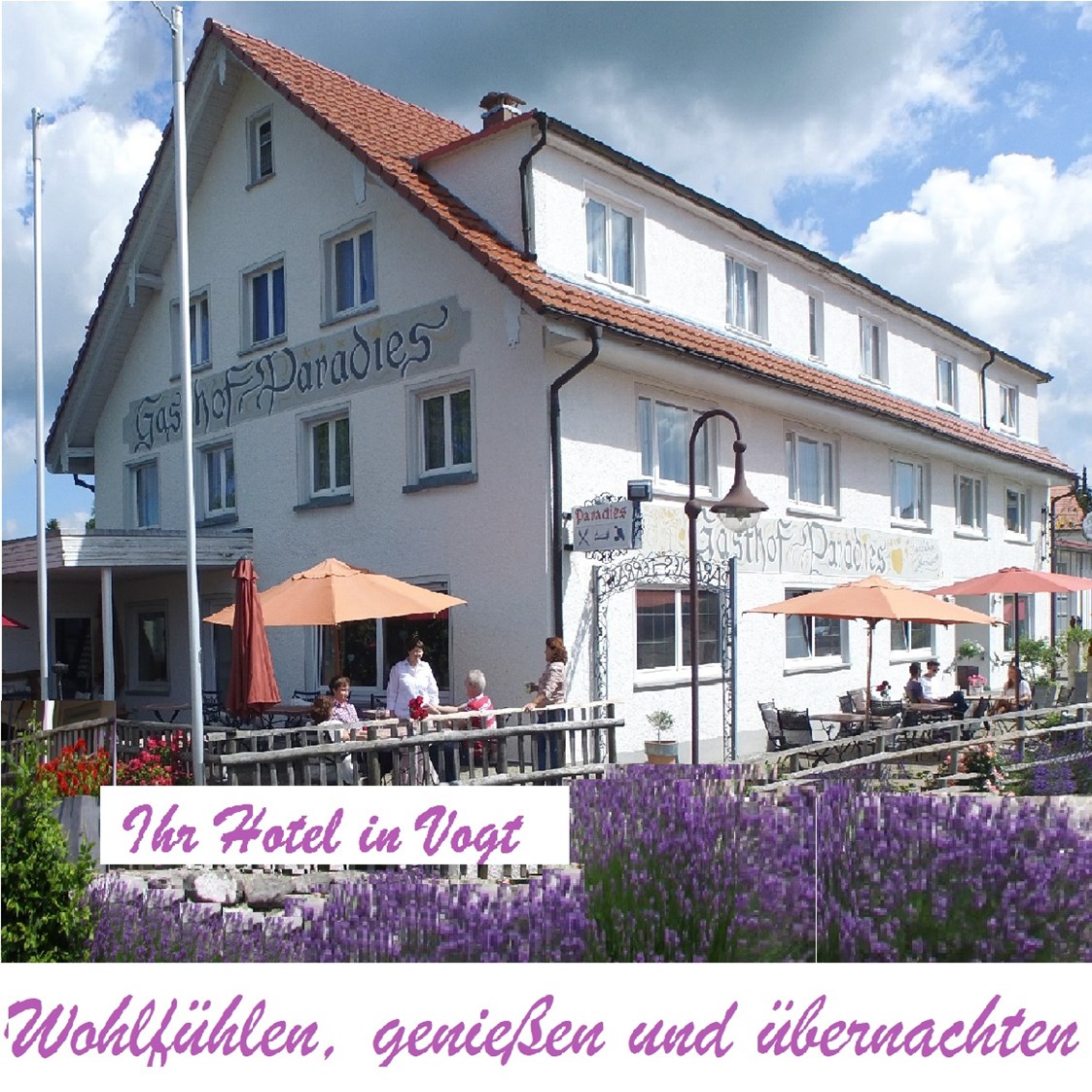 Mountainbikehotel: Wohlfühlen und Genießen im Paradies - Adam & Eva Gasthof Paradies in Vogt mit Hotel und Paradiesfestsaal