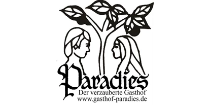 Mountainbike Urlaub - Hotel-Schwerpunkt: Mountainbike & Wandern - Paradies-Logo - Adam & Eva Gasthof Paradies in Vogt mit Hotel und Paradiesfestsaal