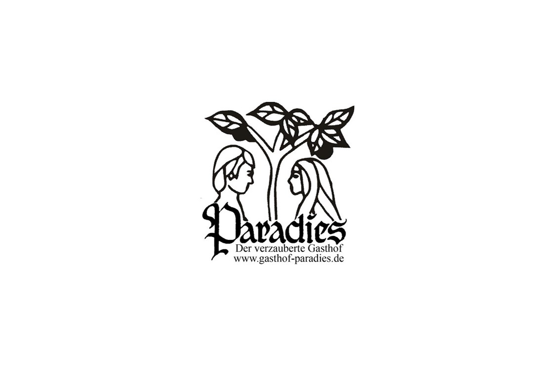 Mountainbikehotel: Paradies-Logo - Adam & Eva Gasthof Paradies in Vogt mit Hotel und Paradiesfestsaal