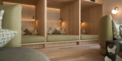 Mountainbike Urlaub - Südtirol - Ruheraum mit Kuschelnieschen im Sky Spa  - Feldhof DolceVita Resort