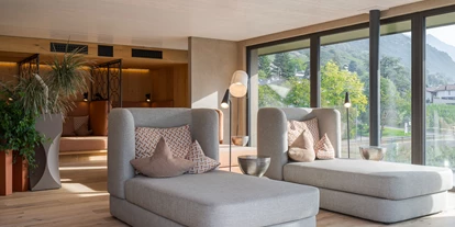 Mountainbike Urlaub - Südtirol - Ruheraum mit Kuschelsofa's im Sky Spa  - Feldhof DolceVita Resort