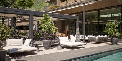 Mountainbike Urlaub - Südtirol - Sonnenterrasse am Pool - Feldhof DolceVita Resort