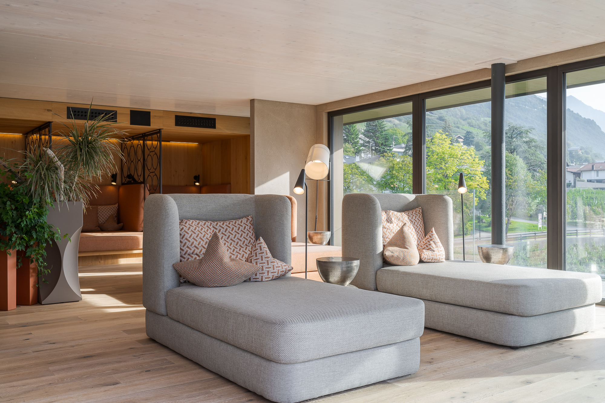 Mountainbikehotel: Relax-Ruheraum im Sky-Spa - Feldhof DolceVita Resort