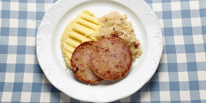 Mountainbike Urlaub - PLZ 66851 (Deutschland) - der berühmte Pfälzer Saumagen - Burgschänke Hotel und Restaurant