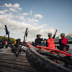 Mountainbikehotel: Berge, Seen und … - Ferienwohnungen und Seebungalows am Faaker See - Karglhof OG