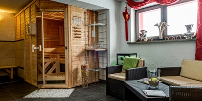 Mountainbike Urlaub - Hotel-Schwerpunkt: Mountainbike & Wandern - Blick in die Sauna - Gasthaus Waldfrieden
