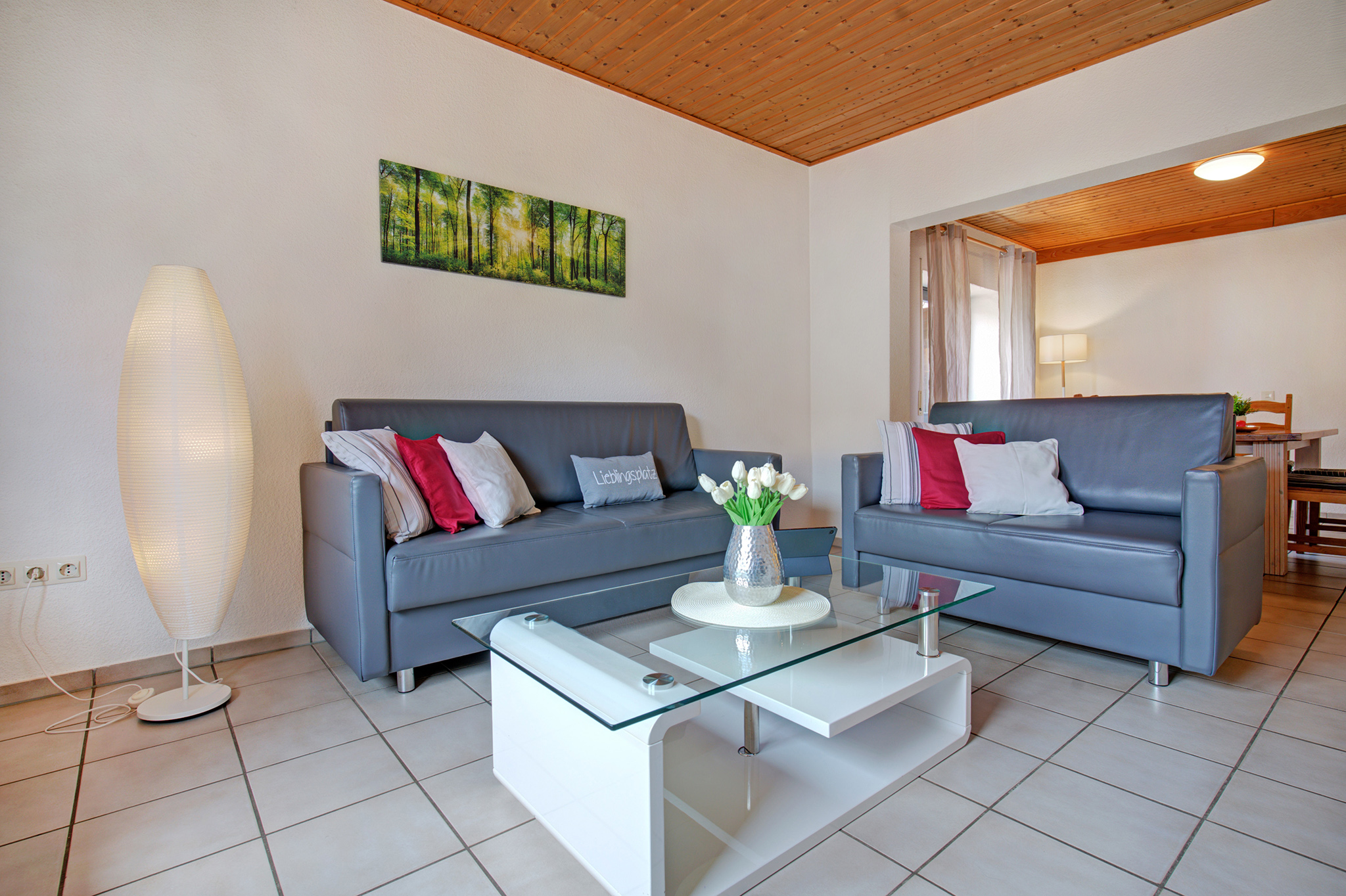 Mountainbikehotel: Ferienhaus Wohnzimmer - Apartment & Landhotel Zum Storchennest