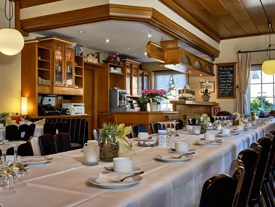 Mountainbikehotel: Frühstücksraum - Apartment & Landhotel Zum Storchennest