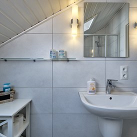 Mountainbikehotel: Badezimmer Beispiel - Apartments & Landhotel Zum Storchennest