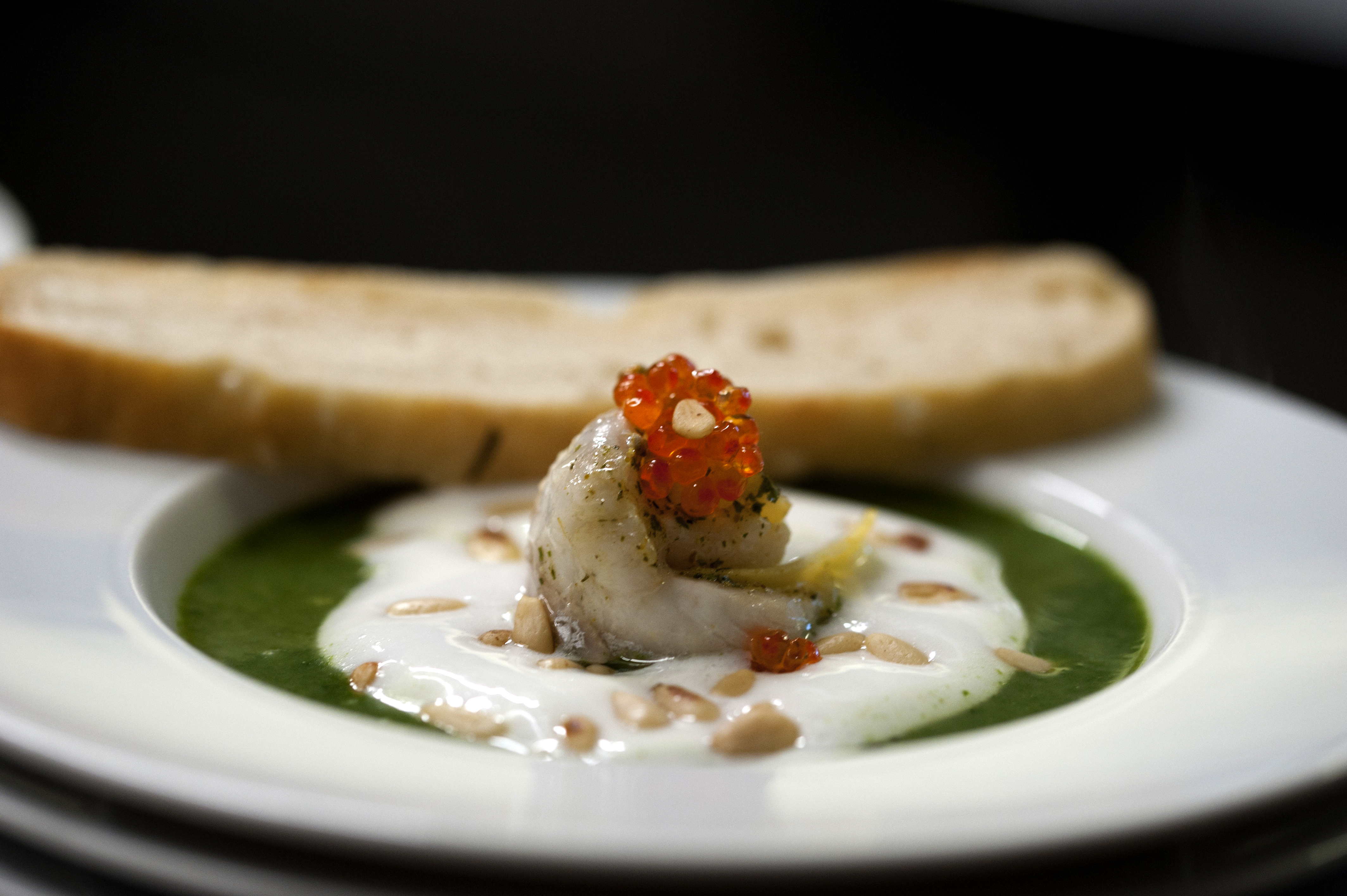 Mountainbike Urlaub - Villach - Moserhof Spinatsuppe mit Fischröllchen - Hotel Moserhof