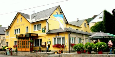 Mountainbike Urlaub - Deutschland - Hotel- und Gaststätteneingang - Hotel-Gasthaus Steiger mit Ferienhaus und Ferienwohnungen
