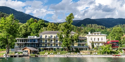 Mountainbike Urlaub - Umgebungsschwerpunkt: See - Blick vom See auf die Villa Postillion - Villa Postillion am See