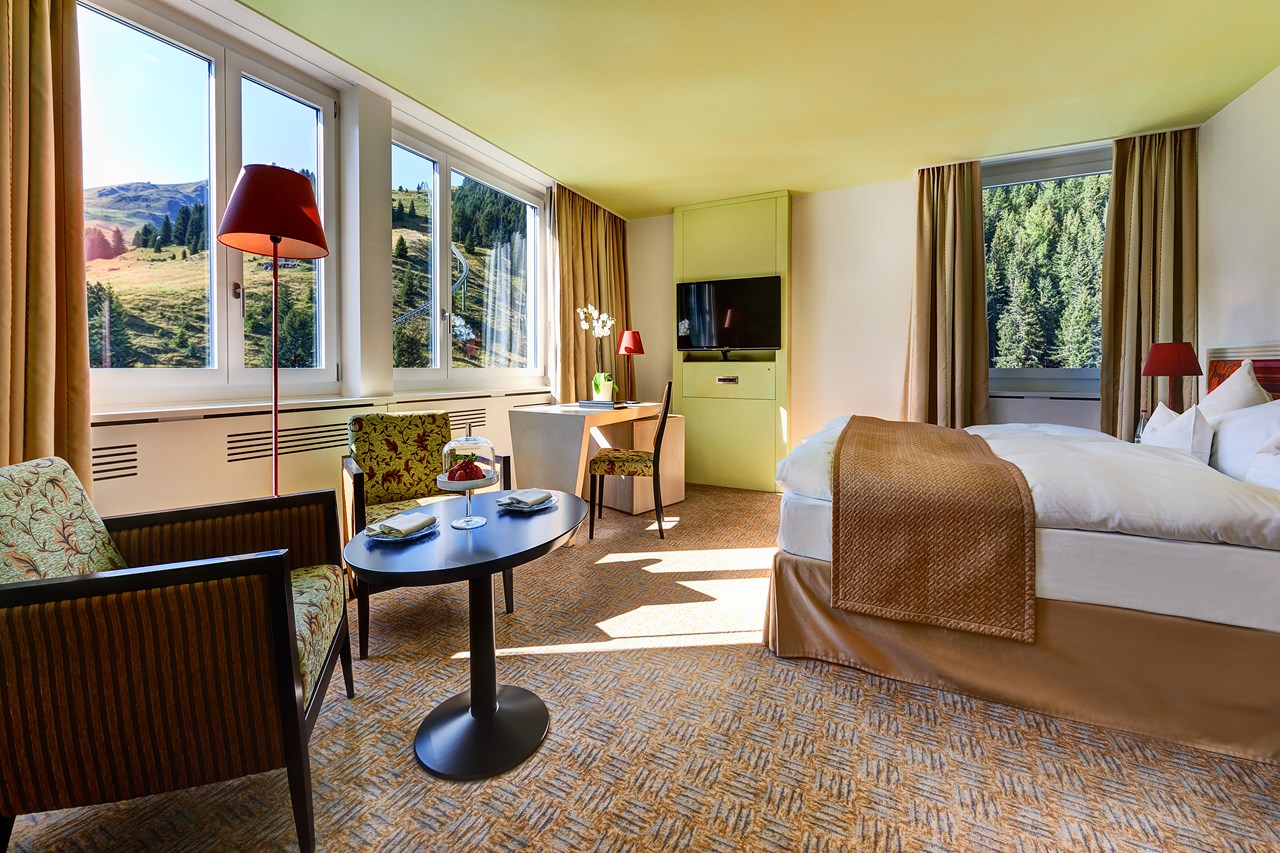 Tschuggen Grand Hotel Zimmerkategorien Bergoase Doppelzimmer