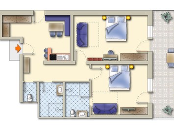 Hotel & Apart Central Zimmerkategorien Zimmer & Apartment Typ A