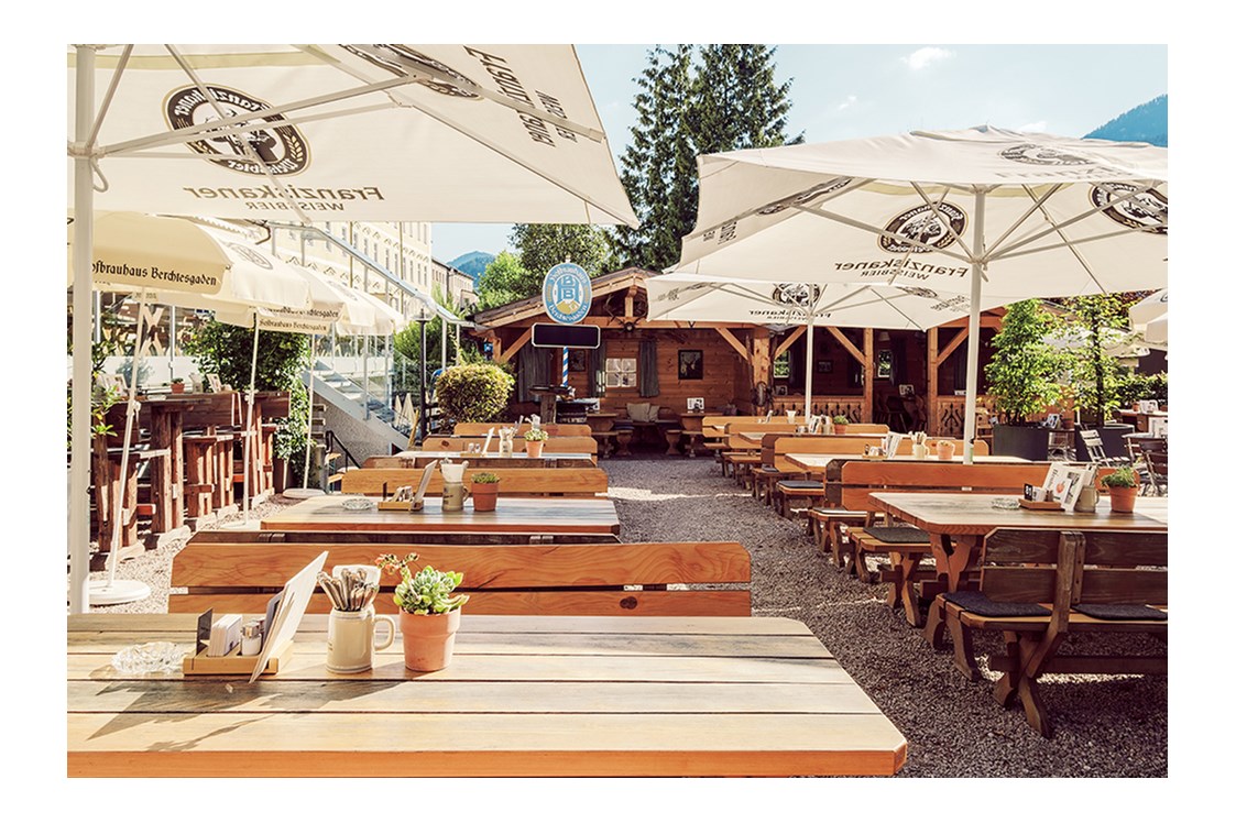 Mountainbikehotel: Gasthof Neuhaus mit Biergarten
Genießen Sie hervorragendes Essen in historischem Ambiente.  - Hotel Edelweiss-Berchtesgaden