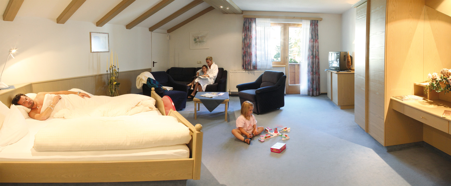 Hotel Bergblick Zimmerkategorien Doppelzimmer mit Wohnteil