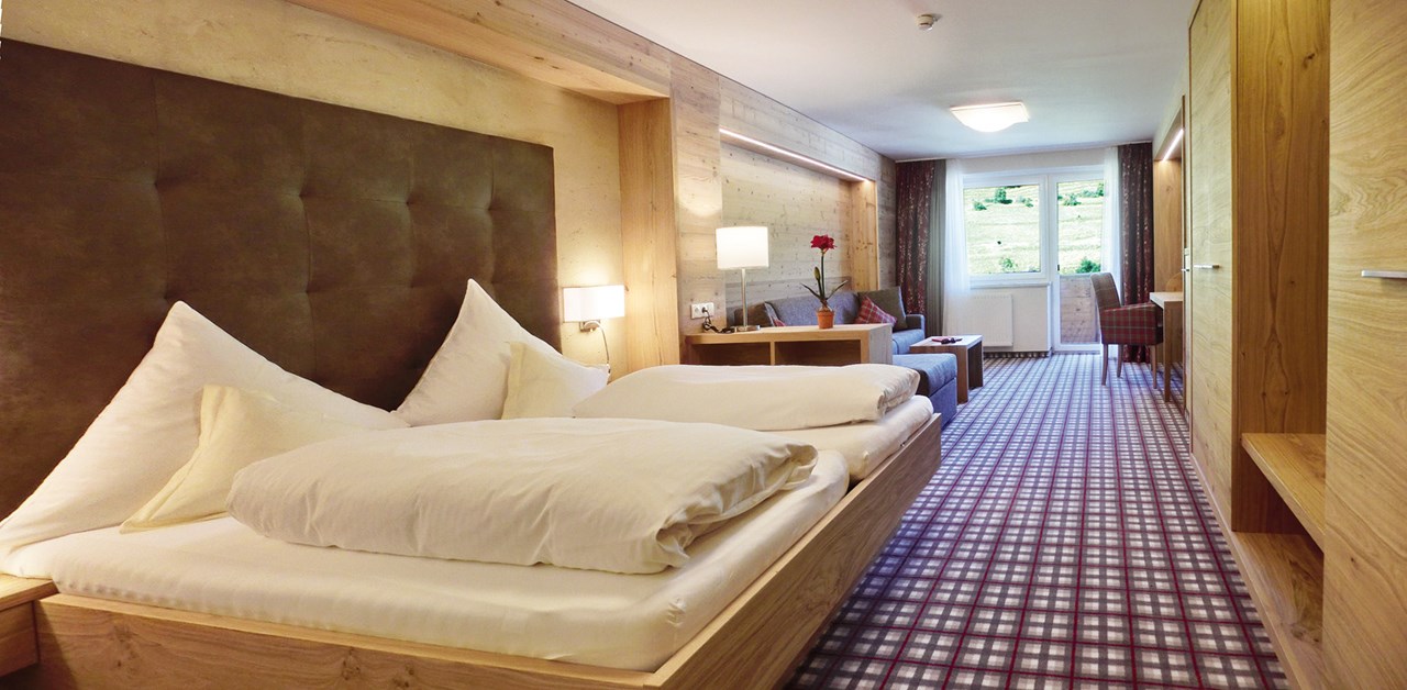 Hotel Bergblick Zimmerkategorien Doppelzimmer "de luxe" mit Wohnteil