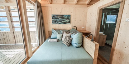 Mountainbike Urlaub - Umgebungsschwerpunkt: See - Badehaus mit Daybett zum Lesen und Entspannen - Im Franzerl am Weissensee