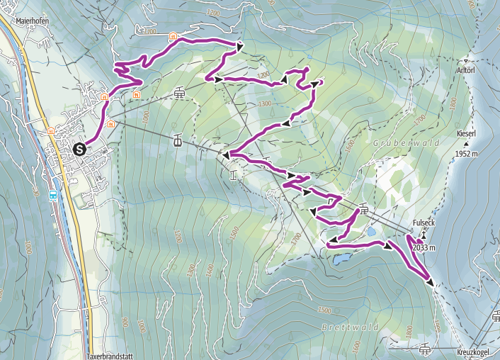 EUROPÄISCHER HOF Bad Gastein Trail Übersicht Dorfgastein Fulseck