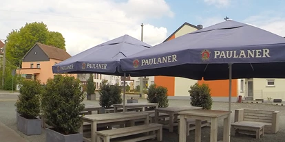 Mountainbike Urlaub - Saarbrücken - Biergarten - Hotel Maurer