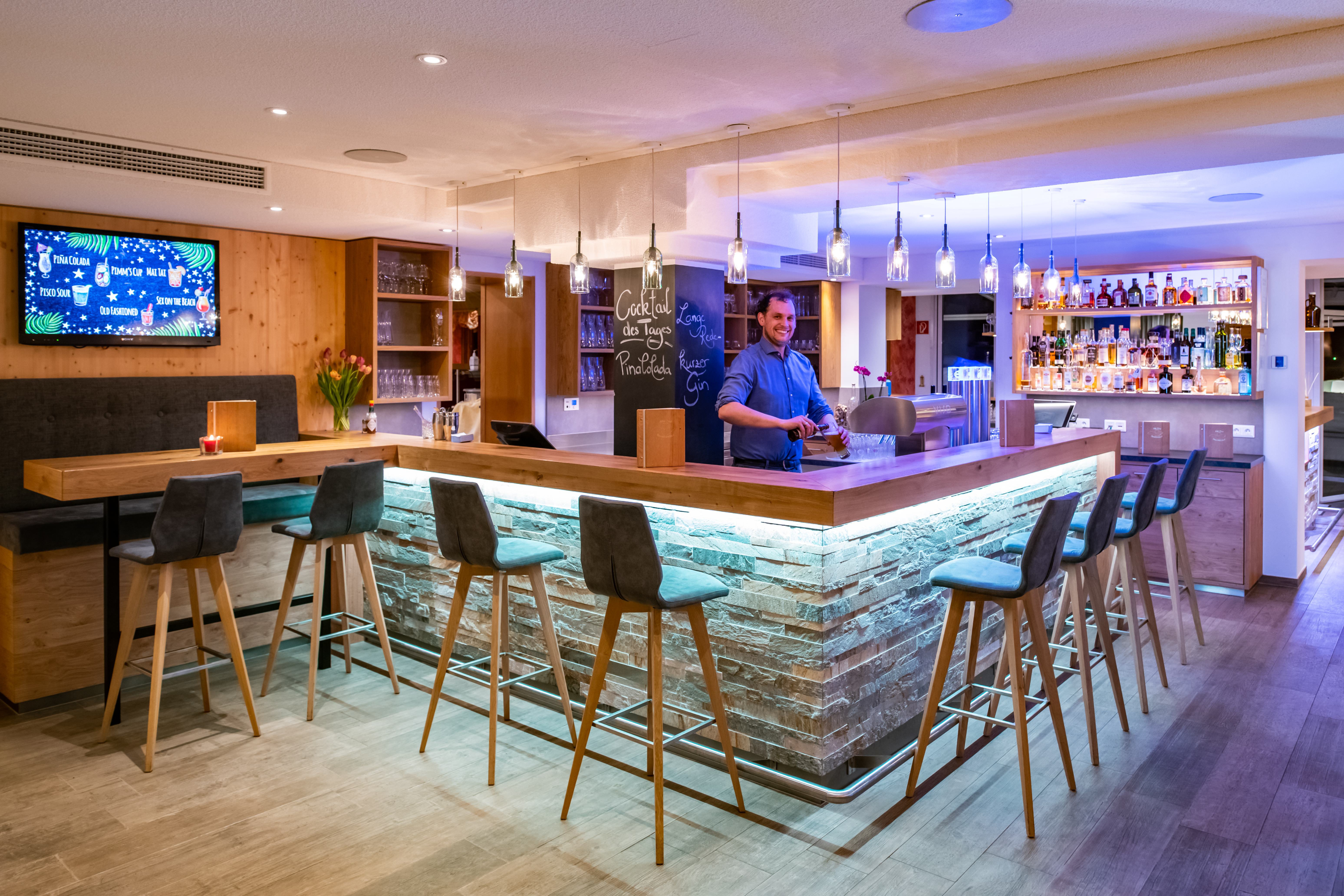 Mountainbikehotel: Hotelbar - Familien Sportresort Brennseehof