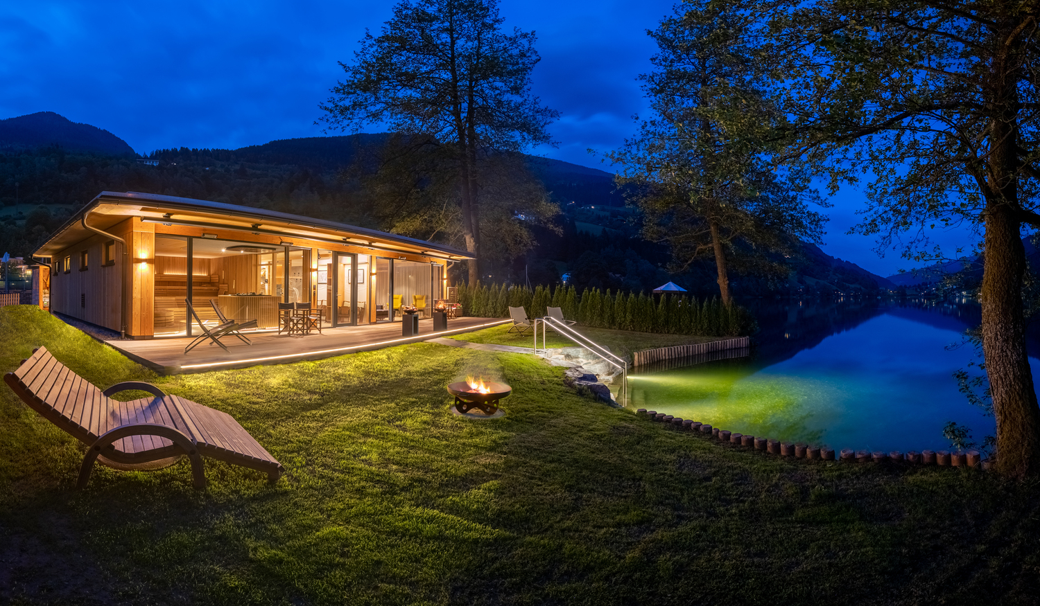 Mountainbikehotel: Abendstimmung "Seekino" - Familien Sportresort Brennseehof