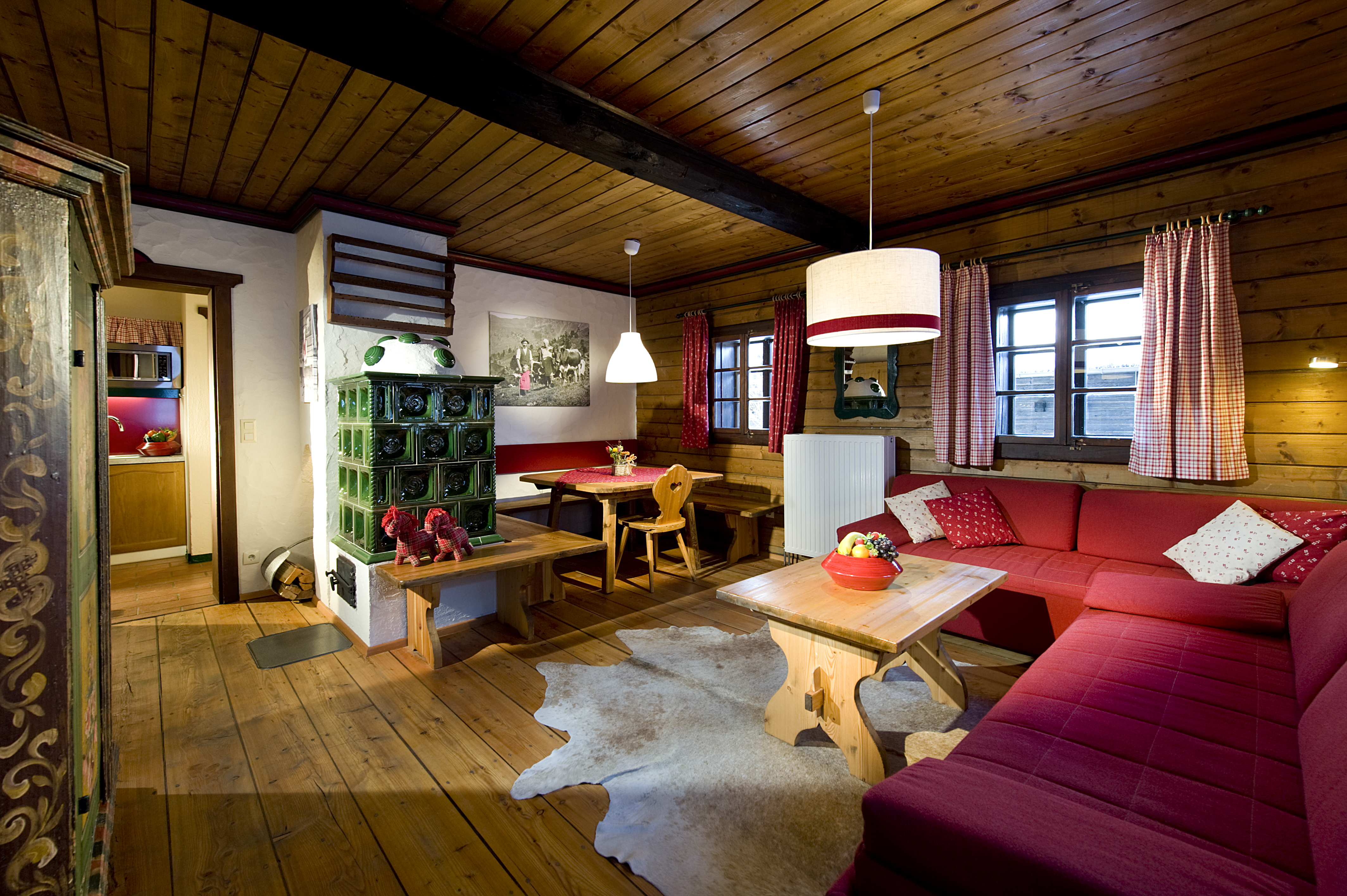 Mountainbikehotel: Wohnraum NockNatur bzw. NockFamilie Appartement - Slow Travel Resort Kirchleitn