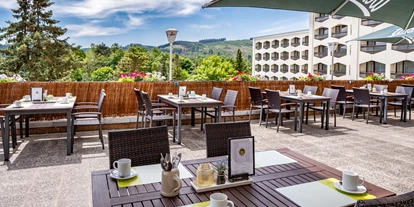 Mountainbike Urlaub - Hotel-Schwerpunkt: Mountainbike & Wandern - Sommerterrasse - AHORN Berghotel Friedrichroda