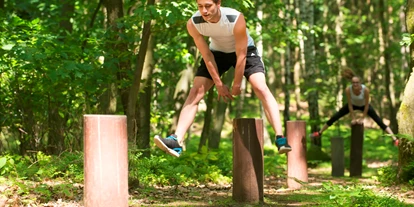 Mountainbike Urlaub - Hotel-Schwerpunkt: Mountainbike & Wandern - Trimm-Dich-Pfad hinter dem Hotel - AHORN Berghotel Friedrichroda