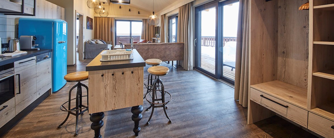 THOMSN - Alpine Rock Hotel Zimmerkategorien Penthouse mit Außensauna über den Dächern von Hinterglemm (ca. 100 m² Wohnfläche + 100 m² Sonnenterrasse)