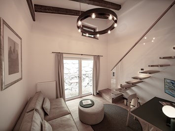 Hotel Tiroler Buam Zimmerkategorien Suite Mountain Loft - Suite auf 2 Ebenen