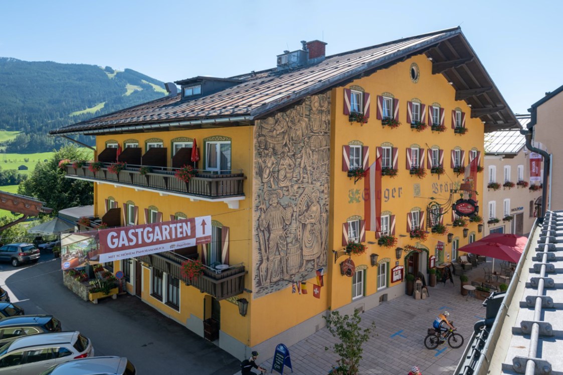 Mountainbikehotel: Das Hotel Stegerbräu im Zentrum von Radstadt ist auch Stoneman Taurista Logis-Partner. Starten Sie Ihre Radtouren direkt vom Haus. - Hotel Stegerbräu Radstadt im Pongau