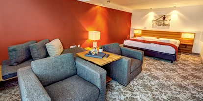 Mountainbike Urlaub - Hotel-Schwerpunkt: Mountainbike & Wandern - Elternschlafzimmer im Familienzimmer - AlpenParks Hotel Maria Alm