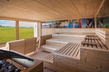 Mountainbikehotel: Sauna mit Panoramablick - Das Weitblick Allgäu****